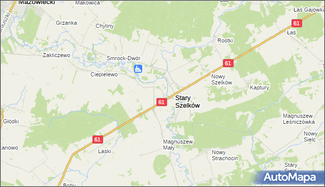 mapa Orzyc, Orzyc na mapie Targeo