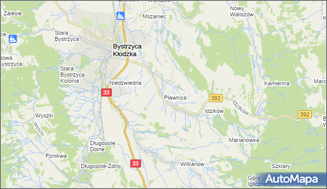 mapa Pławnica, Pławnica na mapie Targeo