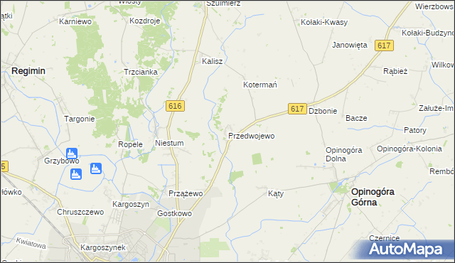 mapa Przedwojewo, Przedwojewo na mapie Targeo