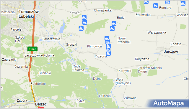 mapa Przeorsk, Przeorsk na mapie Targeo