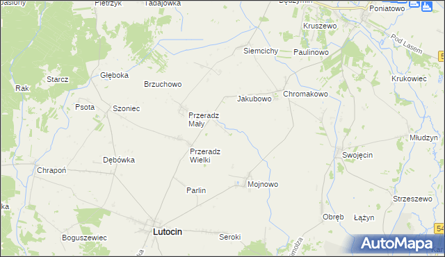 mapa Przeradz Nowy, Przeradz Nowy na mapie Targeo