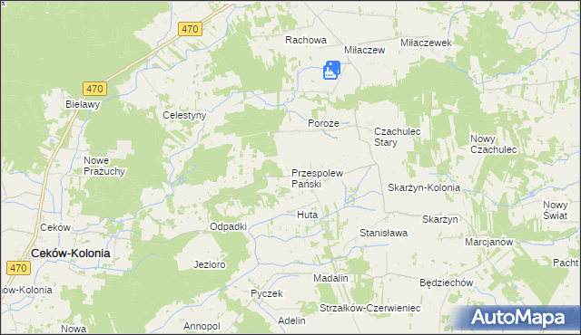 mapa Przespolew Pański, Przespolew Pański na mapie Targeo