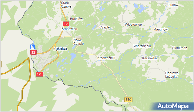 mapa Przewoźniki, Przewoźniki na mapie Targeo