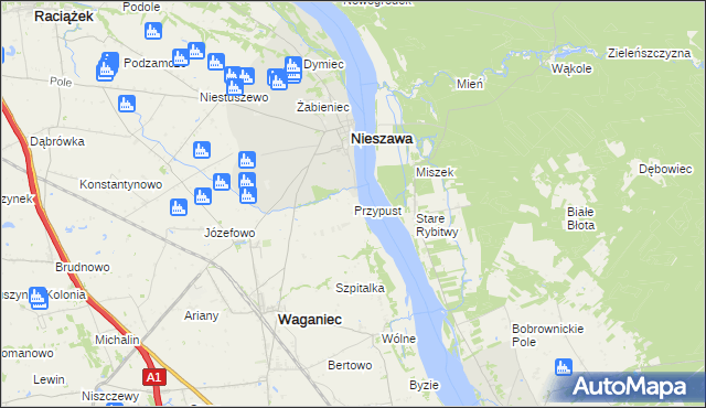 mapa Przypust, Przypust na mapie Targeo