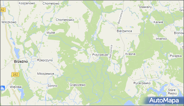 mapa Przyrzecze, Przyrzecze na mapie Targeo