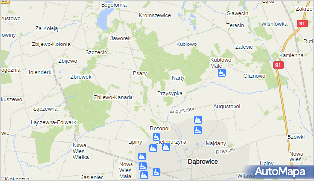 mapa Przysypka, Przysypka na mapie Targeo