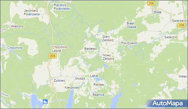 mapa Pyszki, Pyszki na mapie Targeo