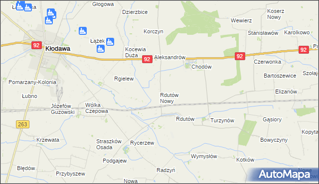 mapa Rdutów Nowy, Rdutów Nowy na mapie Targeo