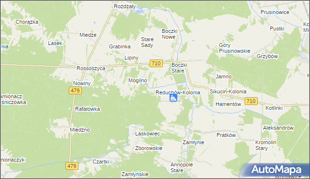 mapa Reduchów-Kolonia, Reduchów-Kolonia na mapie Targeo