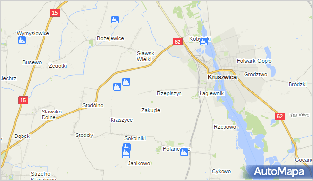 mapa Rzepiszyn, Rzepiszyn na mapie Targeo