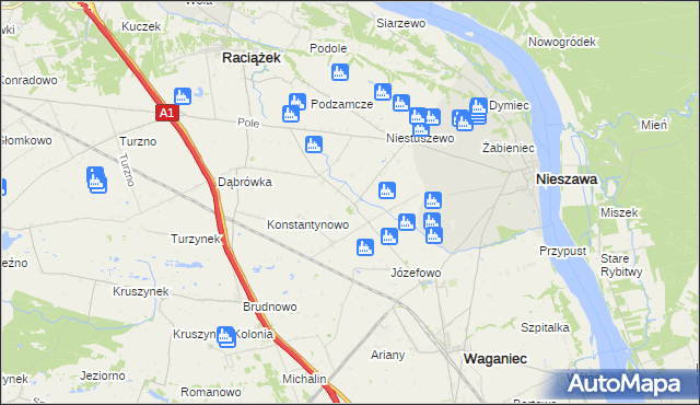 mapa Sierzchowo, Sierzchowo na mapie Targeo