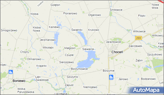 mapa Siewiersk, Siewiersk na mapie Targeo