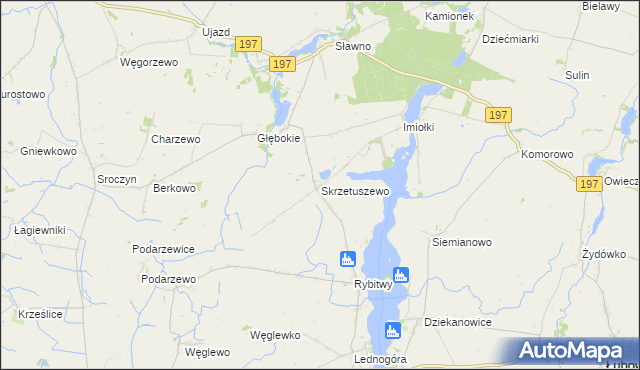 mapa Skrzetuszewo, Skrzetuszewo na mapie Targeo