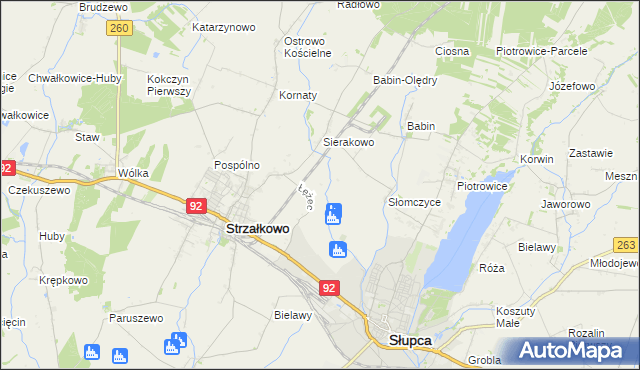 mapa Słomczyce-Huby, Słomczyce-Huby na mapie Targeo