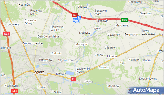 mapa Smardzew gmina Zgierz, Smardzew gmina Zgierz na mapie Targeo