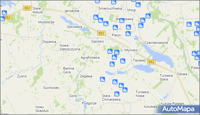 mapa Smolenka, Smolenka na mapie Targeo