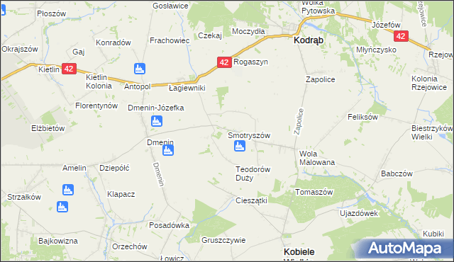 mapa Smotryszów, Smotryszów na mapie Targeo