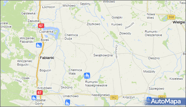 mapa Świątkowizna, Świątkowizna na mapie Targeo