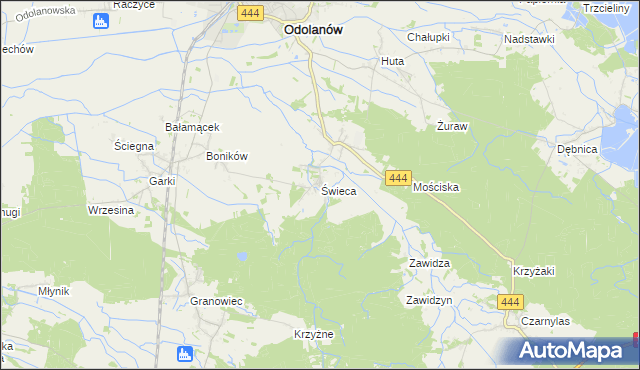 mapa Świeca, Świeca na mapie Targeo