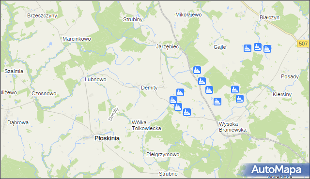 mapa Tolkowiec, Tolkowiec na mapie Targeo