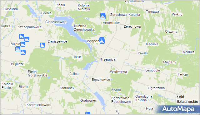 mapa Trzepnica, Trzepnica na mapie Targeo