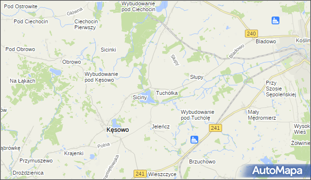 mapa Tuchółka, Tuchółka na mapie Targeo