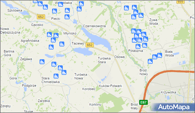 mapa Turówka Stara, Turówka Stara na mapie Targeo