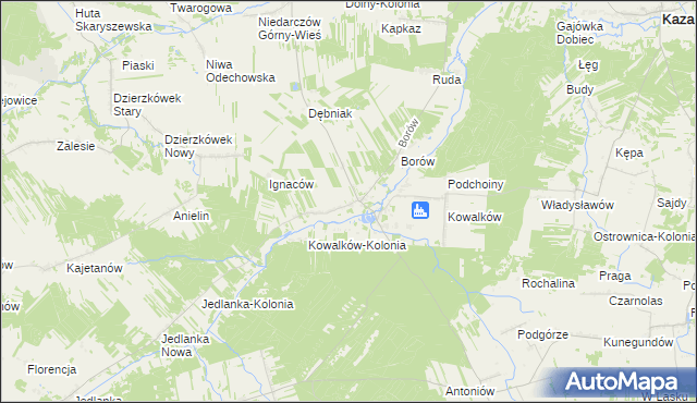 mapa Wólka Gonciarska, Wólka Gonciarska na mapie Targeo