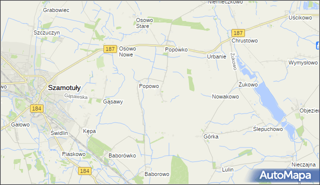 mapa Wychowaniec, Wychowaniec na mapie Targeo