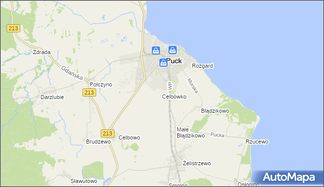 mapa Celbówko, Celbówko na mapie Targeo