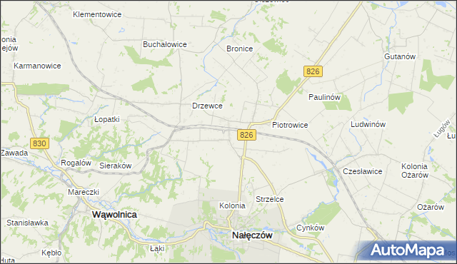 mapa Drzewce-Kolonia, Drzewce-Kolonia na mapie Targeo