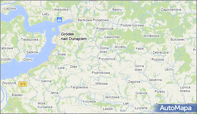 mapa Przydonica, Przydonica na mapie Targeo