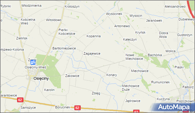 mapa Lekarzewice, Lekarzewice na mapie Targeo