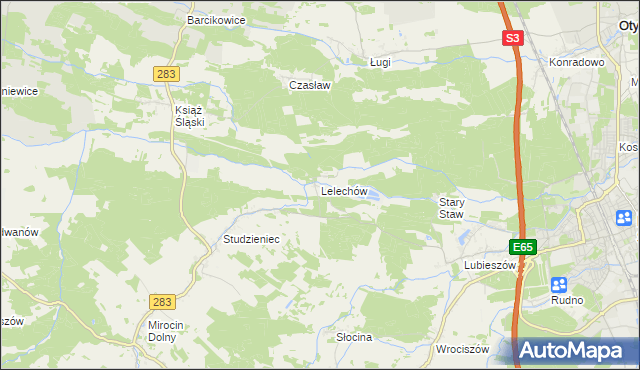 mapa Lelechów, Lelechów na mapie Targeo