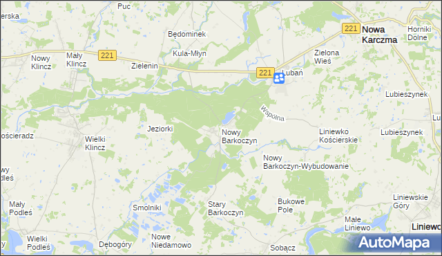 mapa Nowy Barkoczyn, Nowy Barkoczyn na mapie Targeo