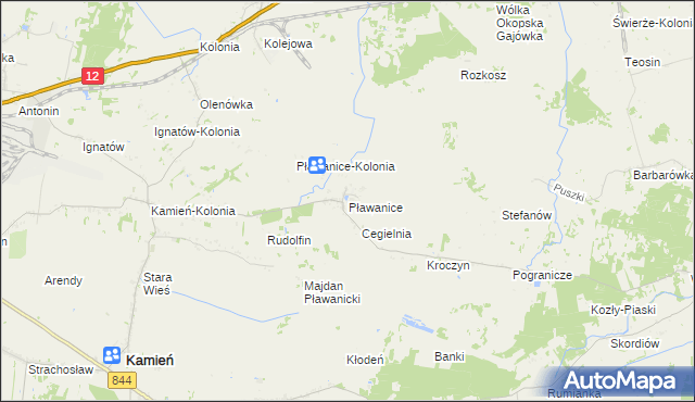 mapa Pławanice, Pławanice na mapie Targeo