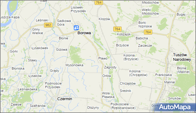 mapa Pławo, Pławo na mapie Targeo