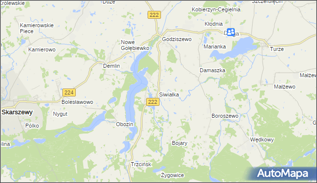 mapa Siwiałka, Siwiałka na mapie Targeo