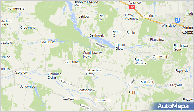 mapa Słowak, Słowak na mapie Targeo