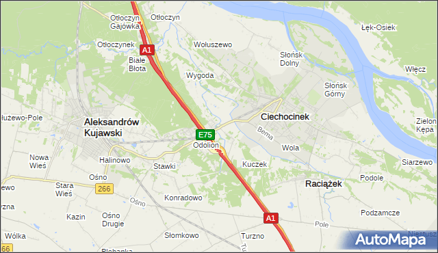 mapa Nowy Ciechocinek, Nowy Ciechocinek na mapie Targeo