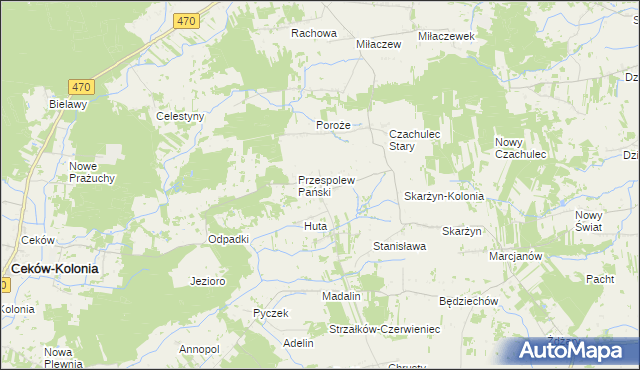 mapa Przespolew Kościelny, Przespolew Kościelny na mapie Targeo