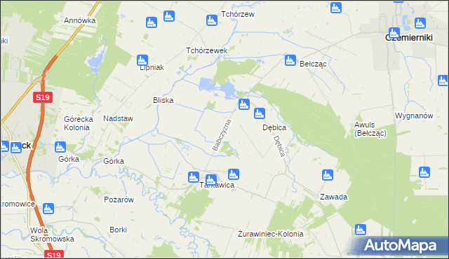 mapa Babczyzna, Babczyzna na mapie Targeo