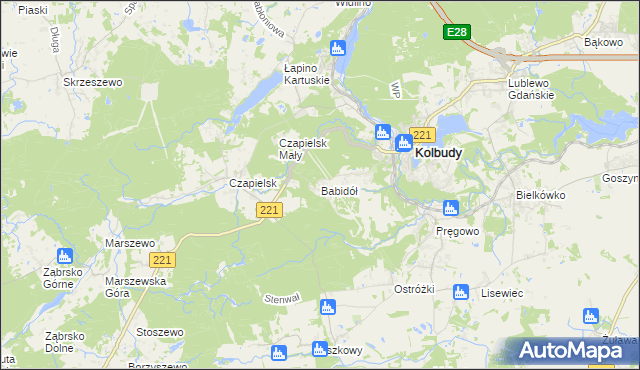 mapa Babidół, Babidół na mapie Targeo