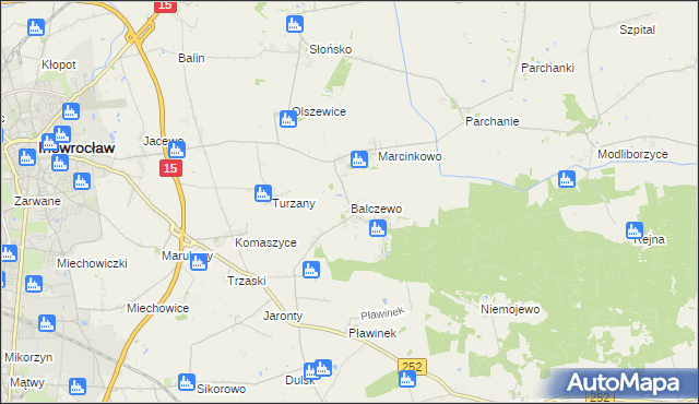 mapa Balczewo, Balczewo na mapie Targeo