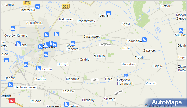 mapa Balików, Balików na mapie Targeo