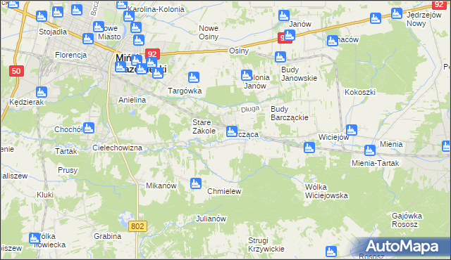 mapa Barcząca, Barcząca na mapie Targeo