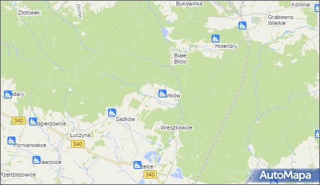 mapa Bartków gmina Dobroszyce, Bartków gmina Dobroszyce na mapie Targeo