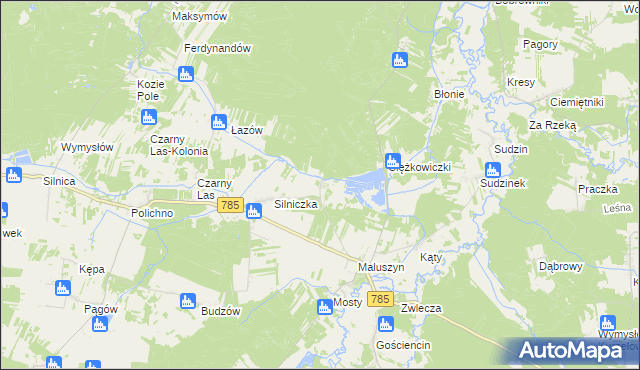 mapa Barycz gmina Żytno, Barycz gmina Żytno na mapie Targeo