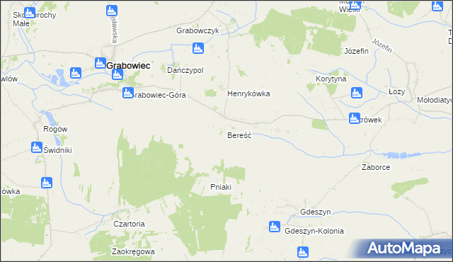 mapa Bereść, Bereść na mapie Targeo