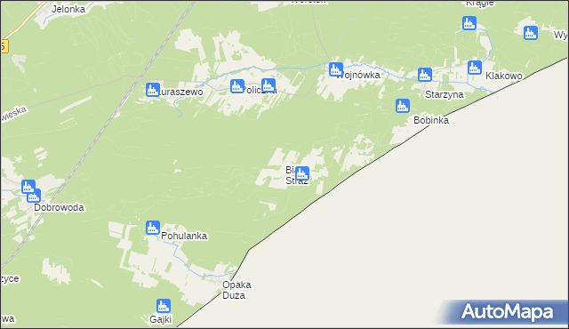 mapa Biała Straż, Biała Straż na mapie Targeo